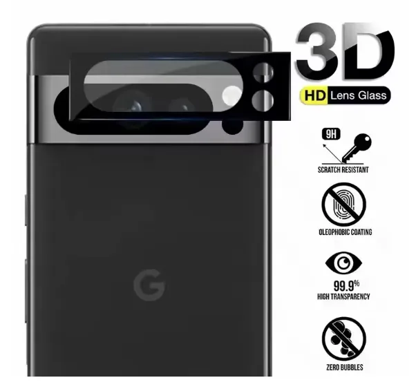 For Google Pixel 8 Pro 3D 9H Back Camera Lens Protector 9H Tempered Glass Full Coverage