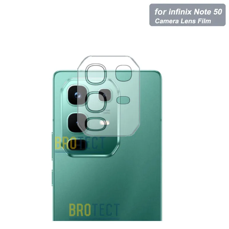 infinix Note 50 Back Camera Protector 9H Gorilla Flexible Lens Unbreakable Soft Nano Sheet Film Glass For infinix Note 50 - Transparent