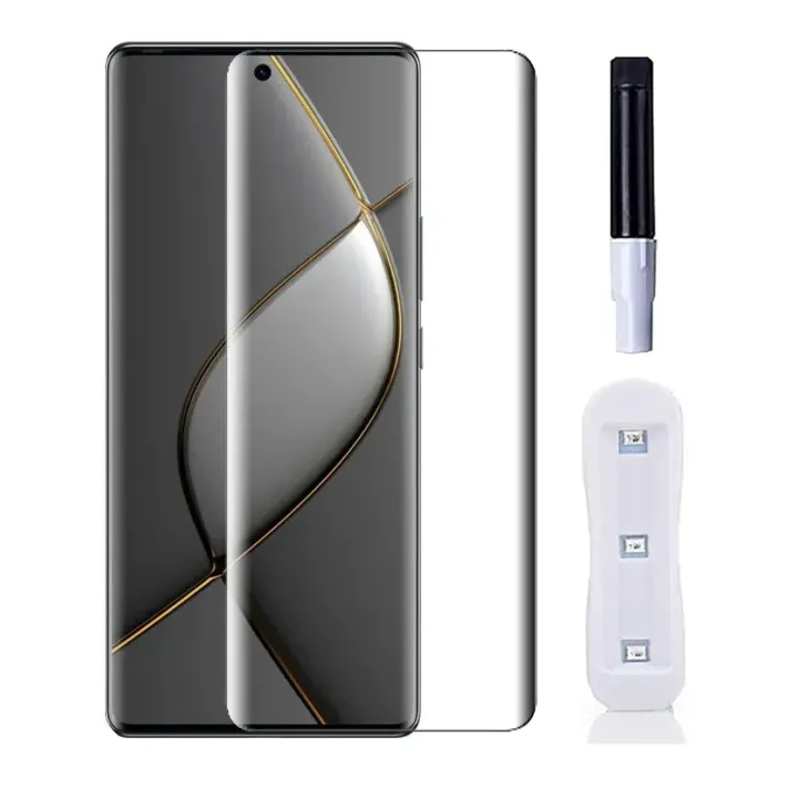 Tecno Spark 20pro plus UV GlassProtector 100% Fingerprint Working with Glue Glass protector for Tecno Spark 20 pro Plus