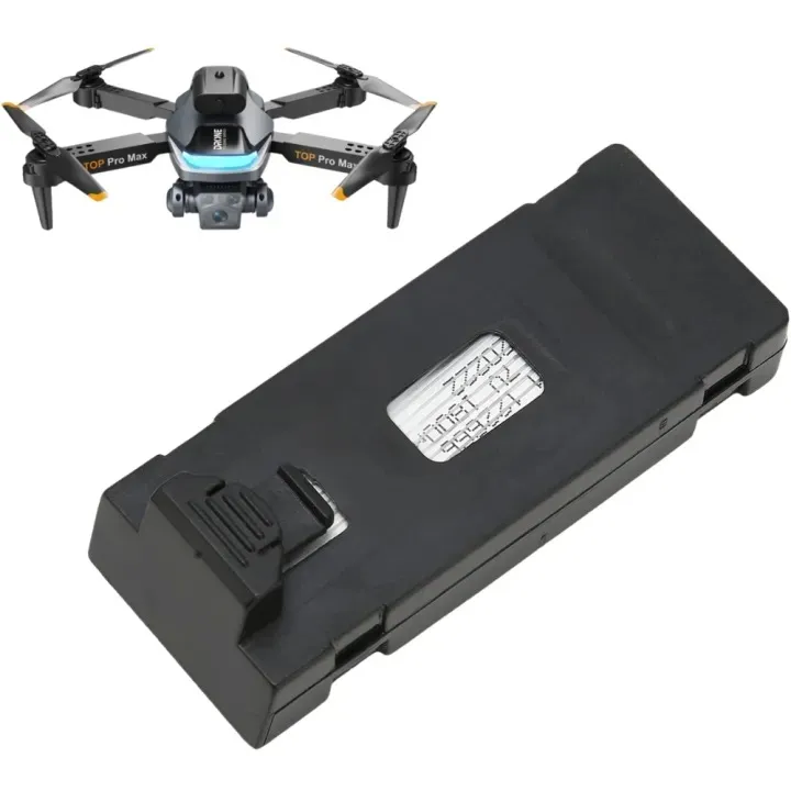 RC Drone Battery for Many Drones like E88 / E99 / P23 / M23 Max and Many Others – Micro-USB Rechargeable 1800Mah Li-ion, Long Flight, Slide-Lock Pack