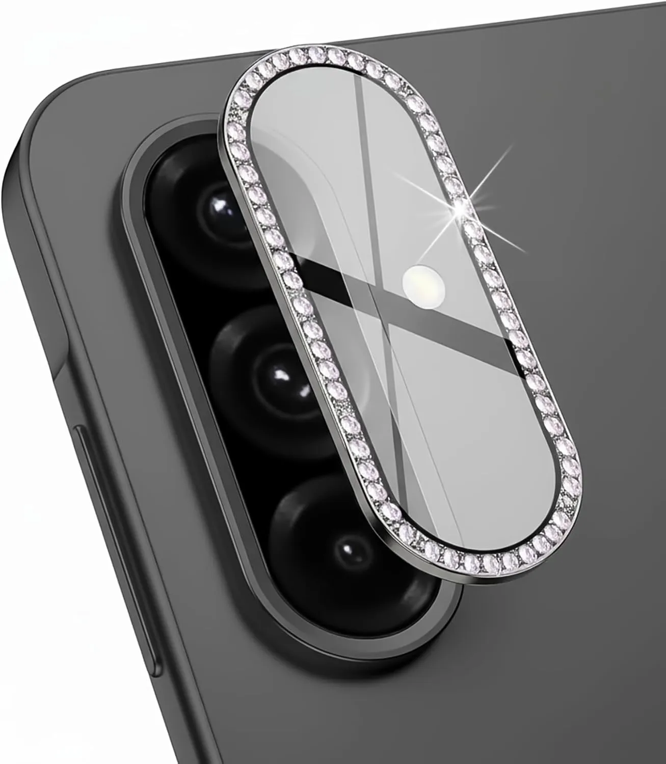 Samsung Galaxy A17 Diamond Camera Lens Protector for Women – Luxury Glitter Crystal Cover, Anti-Scratch, HD Transparent