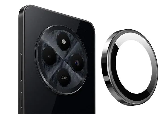 Camera Lens Protector for Redmi 14C Camera metal rings – Ultra Clear, Scratch-Resistant Tempered Glass Cover