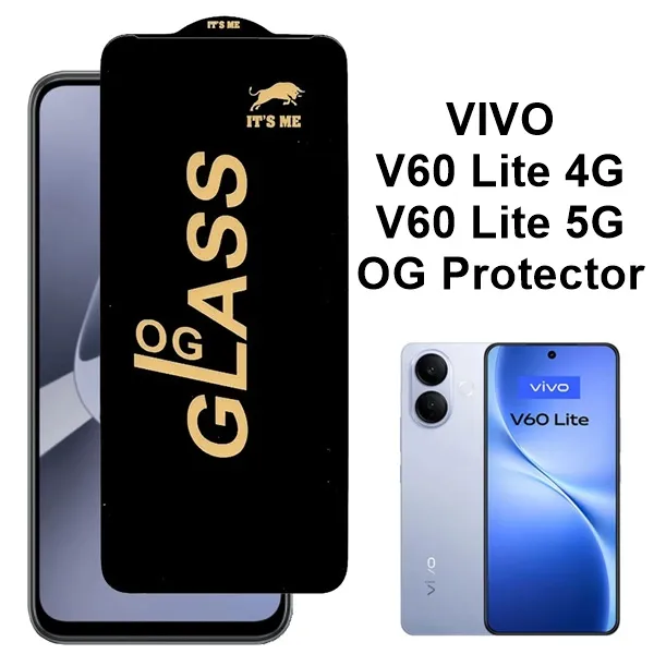 VIVO V60 Lite 4G / V60 Lite 5G OG Glass Protector HD Plus Super Tuff Screen Glass Premium Protector for VIVO V60 Lite 4G / V60 Lite 5G