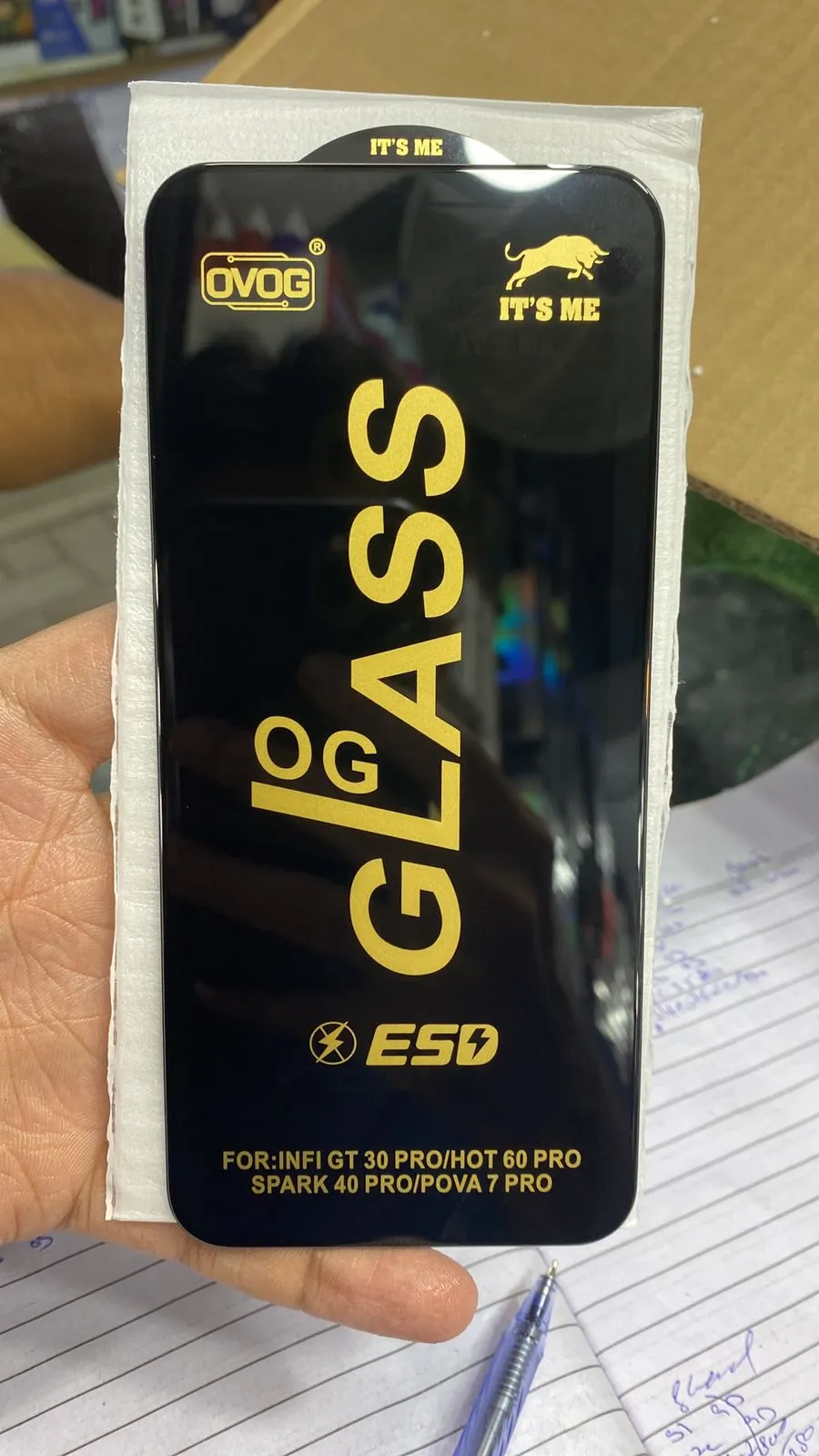 Tempered Glass Screen Protector For Infinix Hot 60 Pro   (OG FULL Tempered)