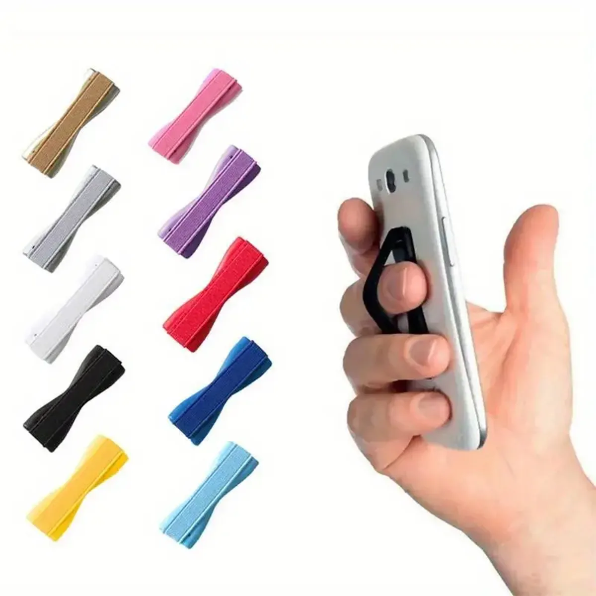 Elastic Finger Grip Ring Holder for Mobile and Tablet Secure One Hand Use