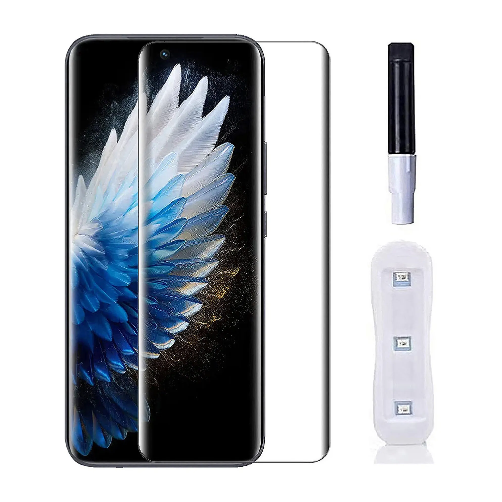 Tecno Spark 40 Pro Plus UV Full Coverage Tempered Glass High Strength Scratch Guard For Spark 40 Pro Plus