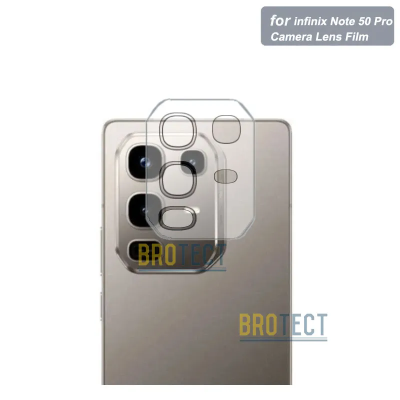 infinix Note 50 Pro Back Camera Protector 9H Gorilla Flexible Lens Unbreakable Soft Nano Sheet Film Glass For infinix Note 50 Pro - Transparent