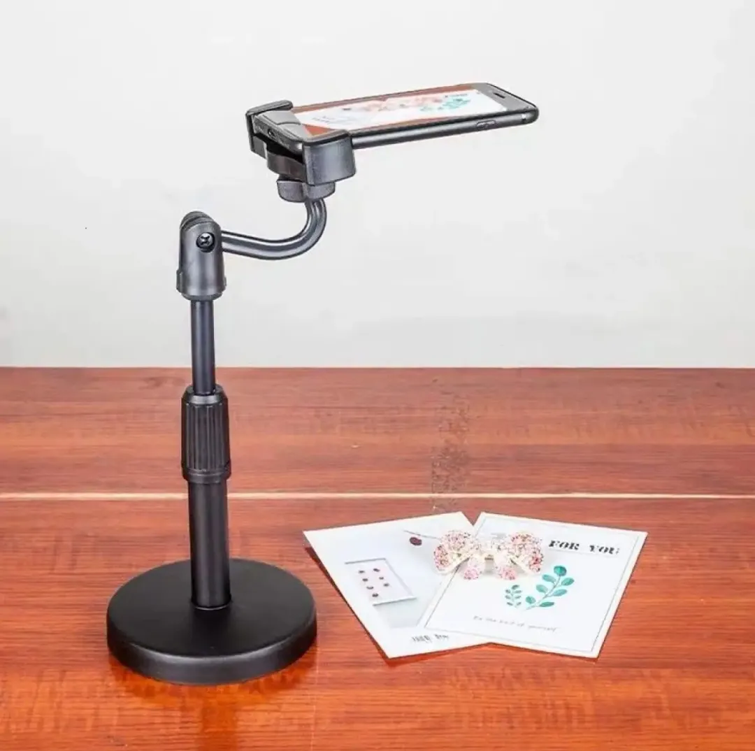 Tiktok, sketch and Art drawing, and YouTube videos creator Compatible Compact Lightweight Mobile Smart Phone Tripod Stand - Black