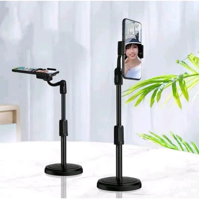 Tiktok, sketch and Art drawing, and YouTube videos creator Compatible Compact Lightweight Mobile Smart Phone Tripod Stand -Black