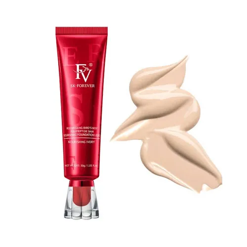 FV Liquid Foundation, Oil Absorb Ivory Liquid Foundation Matte Oil Free Medium Coverage & Light weight  | Best Tube 30g