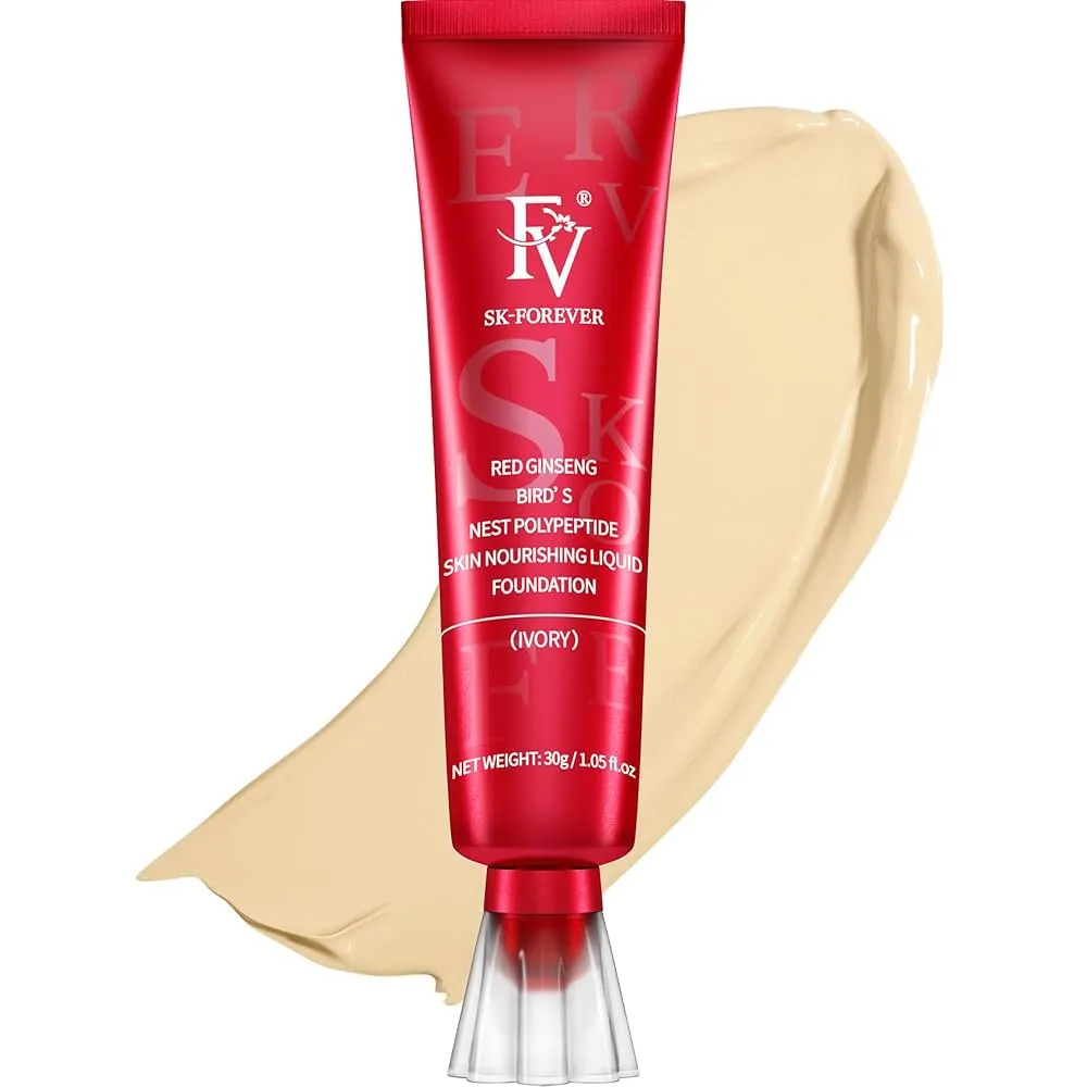 FV,TG Foundation, Oil Absorb Ivory Liquid Foundation | Full Coverage Formula 30gm