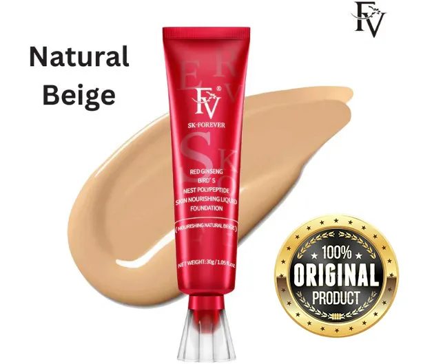 FV Foundation Tube – Oil Absorb Waterproof Liquid Foundation for Oily & Normal Skin | Lightweight Matte Finish, Full Coverage & Long Lasting Makeup Base | Best FV Liquid Foundation for Women