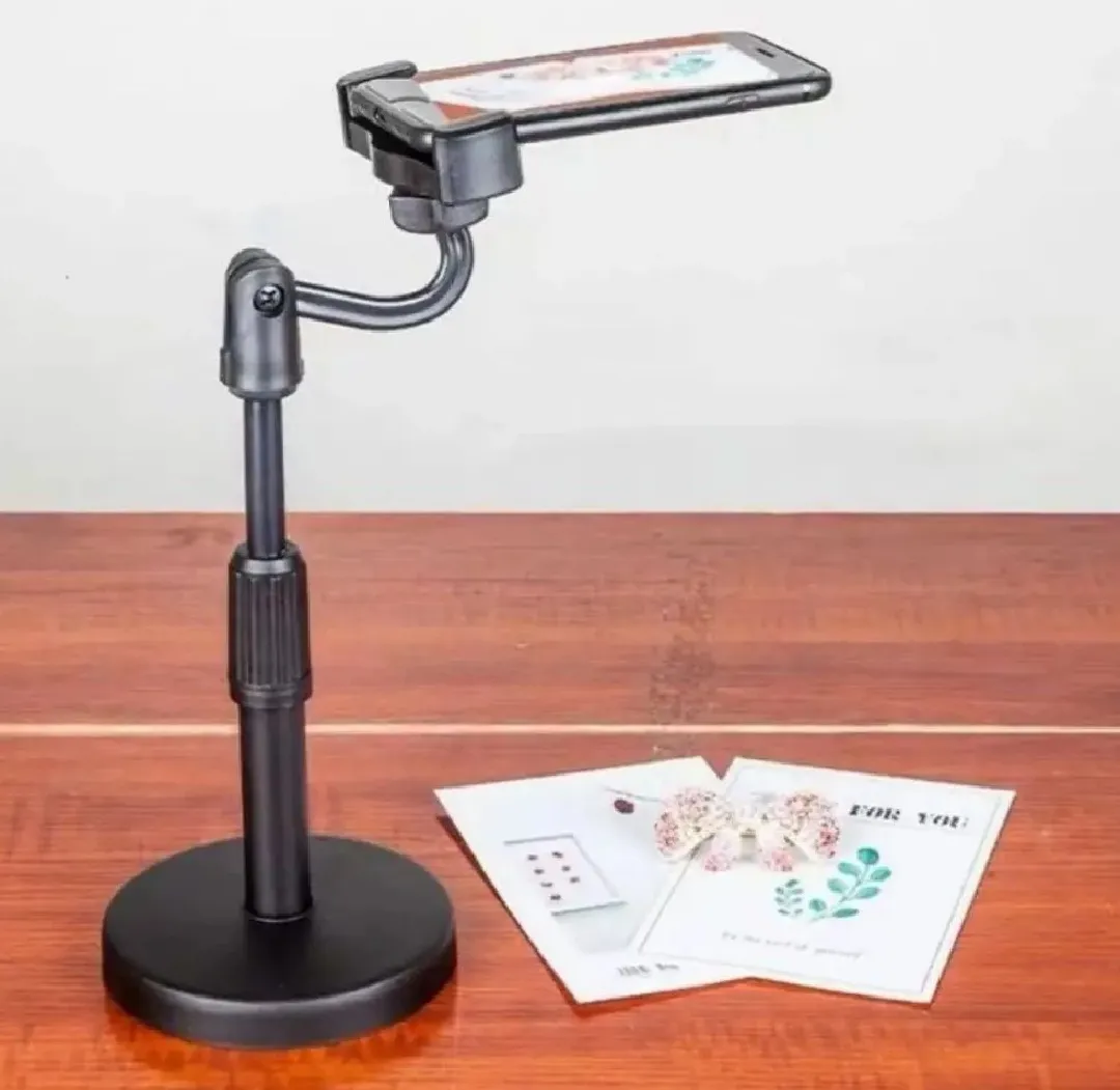 Tiktok, sketch and Art drawing, and YouTube videos creator Compatible Compact Lightweight Mobile Smart Phone Tripod Stand -Black