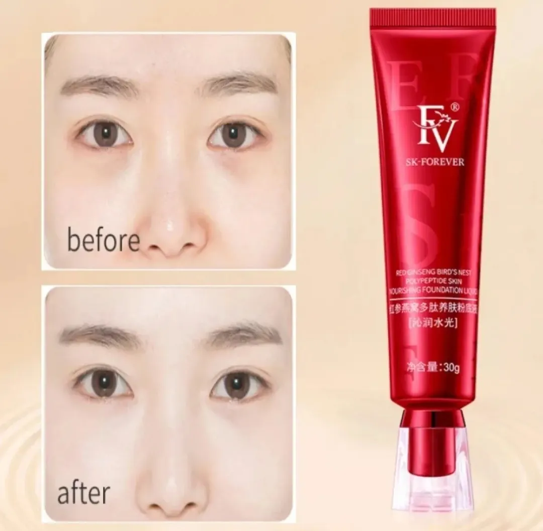 FV SK Forever Foundation Tube China Red Skin Liquid Real Diamond Waterproof