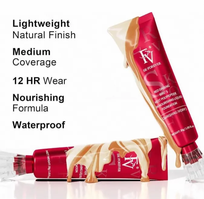 FV MATTE FINISH FOUNDATION ,WATERPROOF ,LIGHTWEIGHT FOUNDATION