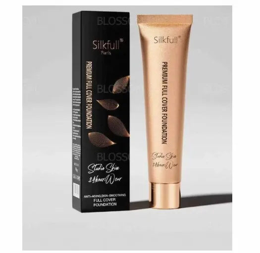 Silkfull Premium Full Cover Foundation Studio Skin 24 Hour Wear Anti Aging Skin Smoothing Makeup