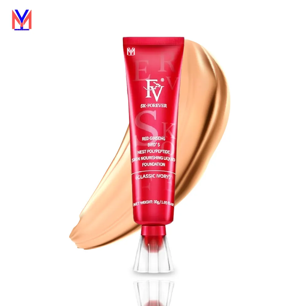 YM TRADERS FV Forever Foundation Tube -  China Red Skin Liquid Foundation  Diamond Waterproof Long Lasting Foundation Base For Women And Girls.