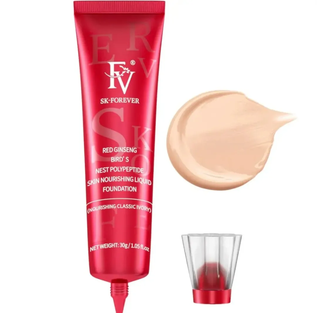 FV Foundation, Skin Nourishing Liquid Oil Absorb Ivory Fv Liquid Foundation | Best Water Proof Liquid Fv Foundaton Light Shade | Foundation For oilly Skin 30g