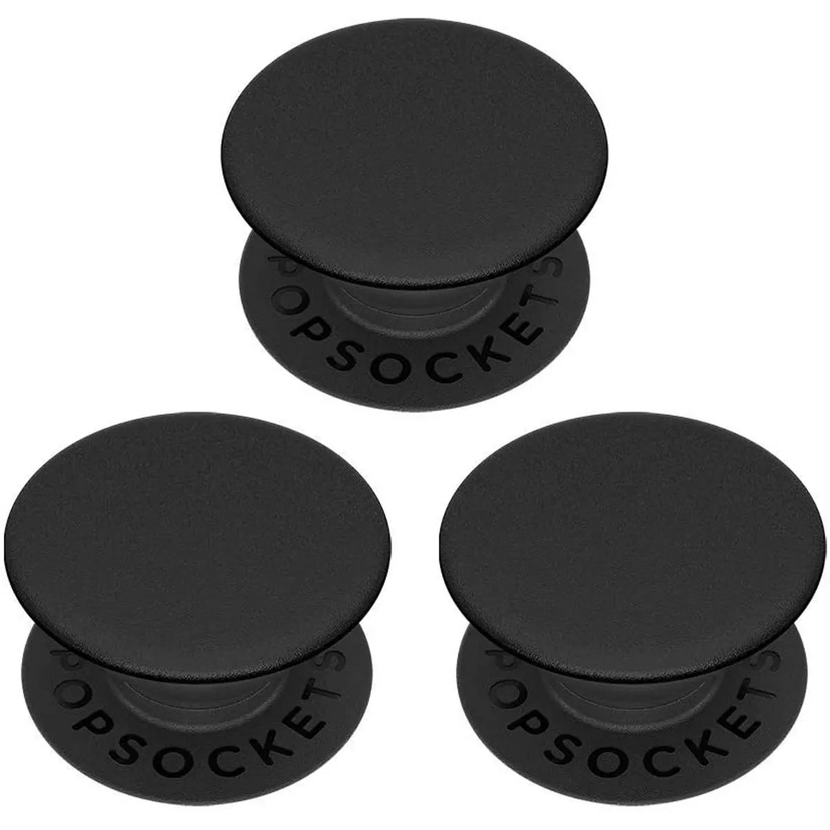 Pack of 3 Pop Socket Universal Smart Grip Holder - Black and White