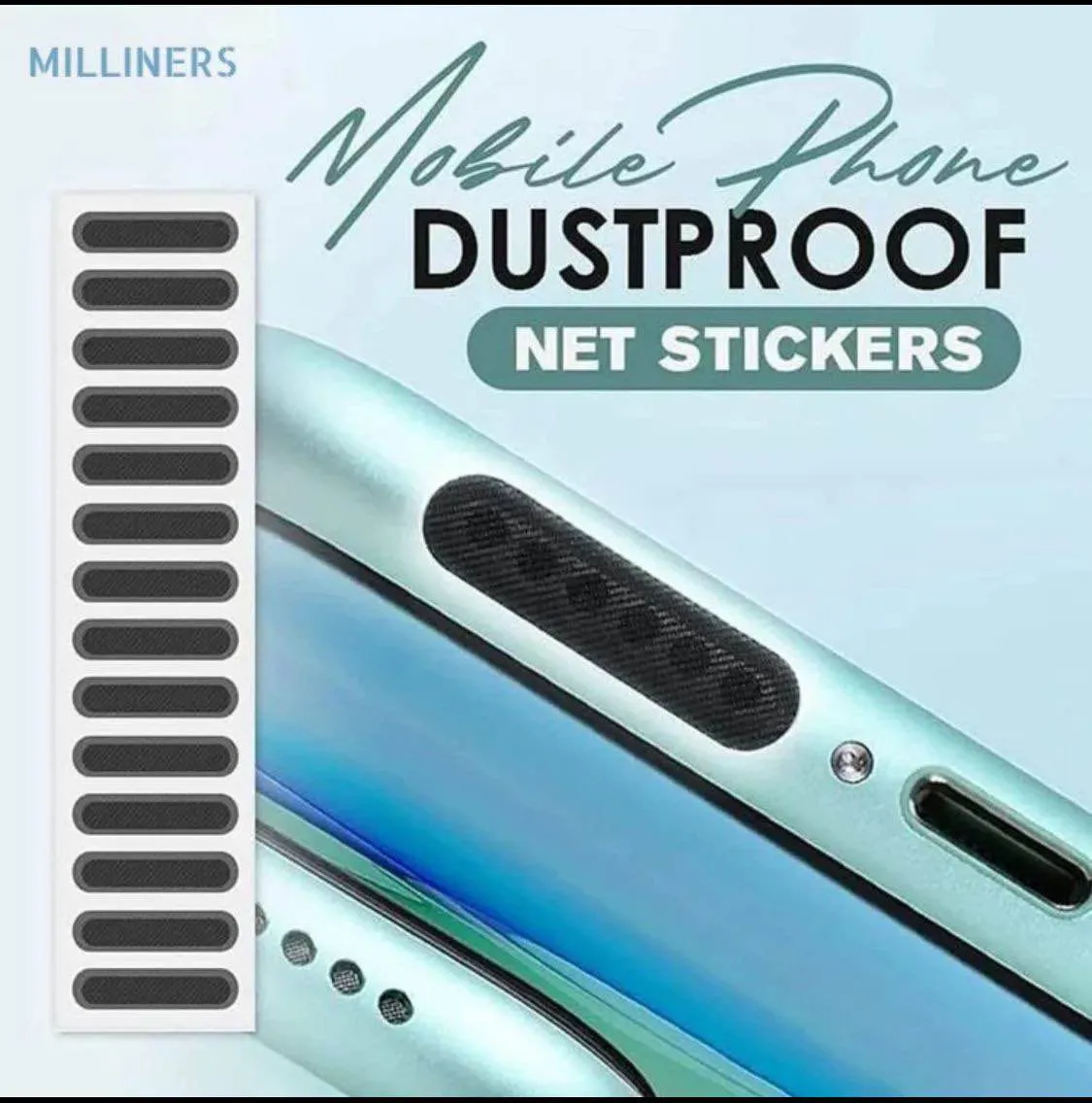 10/10PCS Mobile Phone Dust Proof Net Stickers / Universal Speaker Earpiece Dustproof Sticker / Protector
