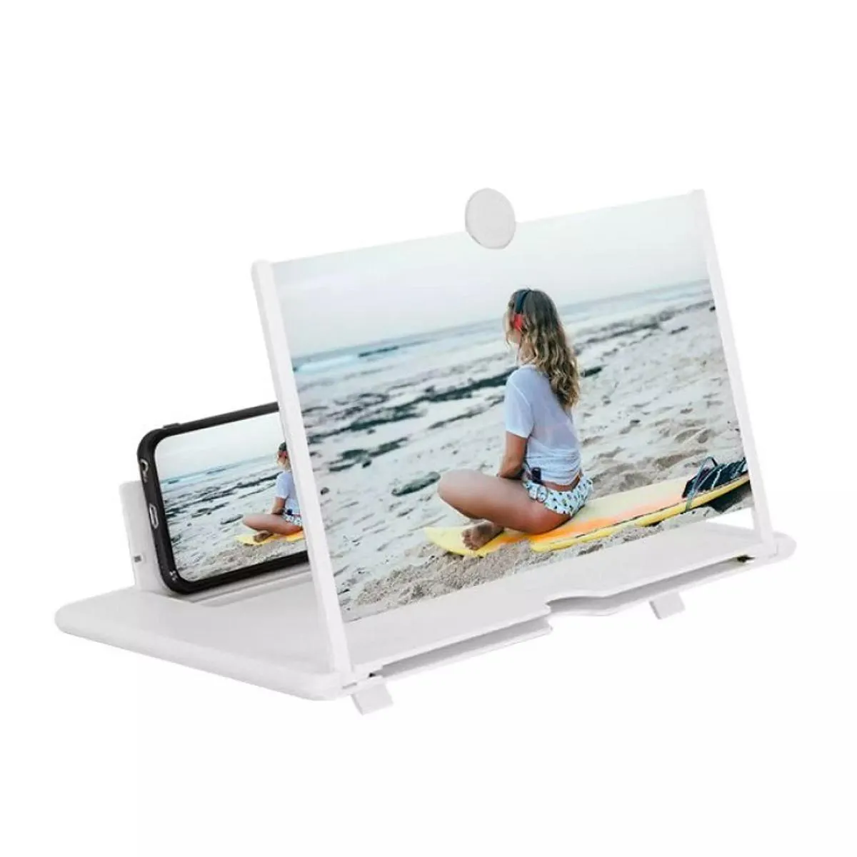Mobile Phone Screen Magnifier 3D HD Visual Effects Screen Amplifier Foldable Stand for Movies Videos and Gaming, Supports All Smartphone’s