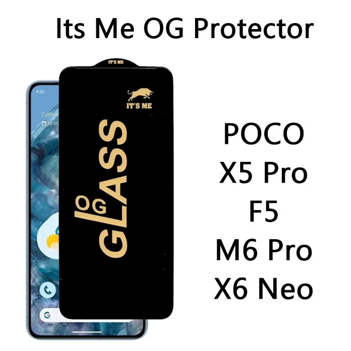 POCO X5 Pro , F5 , M6 Pro .X6 Neo  OG HD+ Gorilla Glass Full Edge to Edge Tempered Glass Screen Protector Premium Quality Protector for POCO X5 Pro , F5 , M6 Pro .X6 Neo